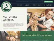 Tablet Screenshot of hayesbartonanimalhospital.com